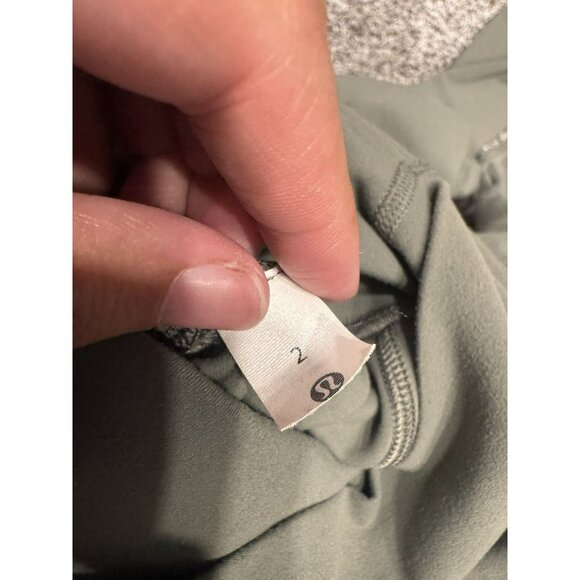 Lululemon Align High Rise Crop with Pockets 23" Grey Sage Sz 2 - Picture 6 of 7